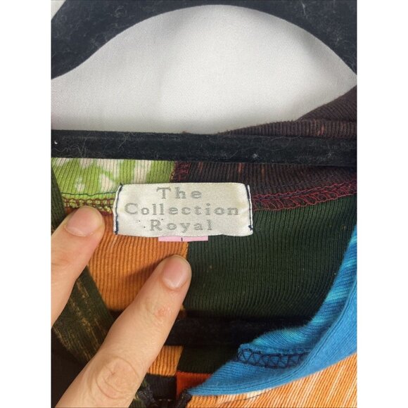 The Collection Royal Patchwork Multi-Colour Hoodie Womens Size M - Picture 4 of 10